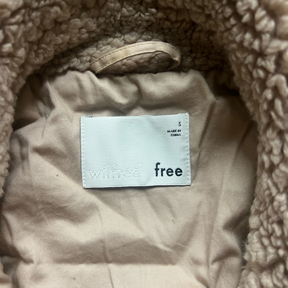 Aritzia Wilfred Free Teddy Bomber Jacket - Picture 6 of 6